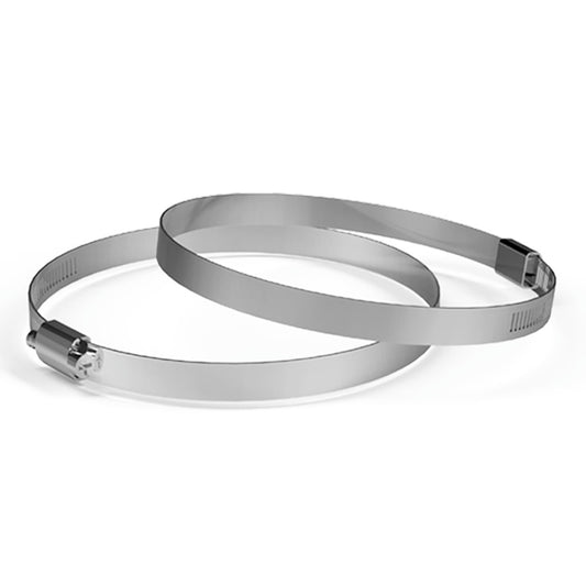 AC Infinity - STAINLESS STEEL DUCT CLAMPS, 4-INCH, TWO PACK