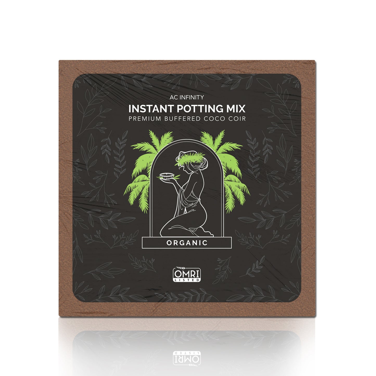 AC Infinity Coco Coir, Instant Potting Mix, 2 lb.