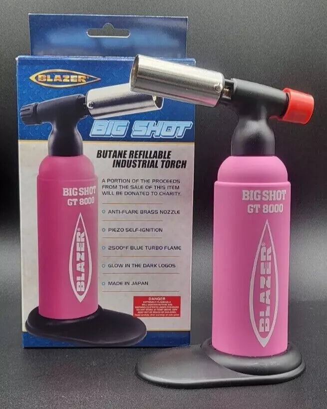 Blazer - Big Shot GT8000 Torch - Limited Edition - Pink / Glow in the Dark Logo
