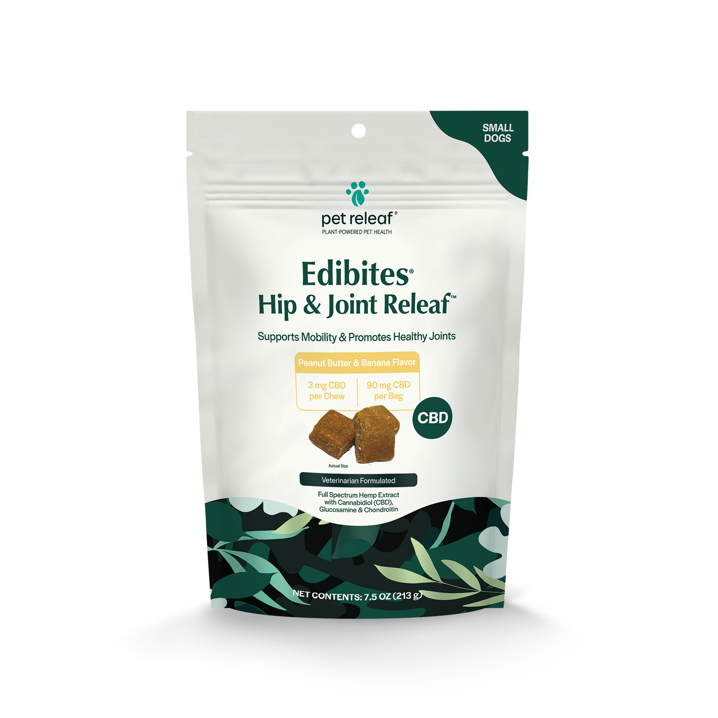 Hip & Joint Releaf CBD Edibites For Small Dogs – Peanut Butter Banana