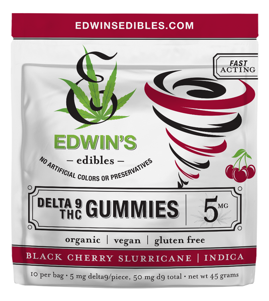 Edwin's Edibles Black Cherry Slurricane Gummies