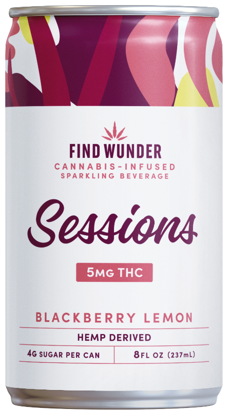 Find Wunder Sessions Delta 9 Soda 6pk - Blackberry Lemon 5mg