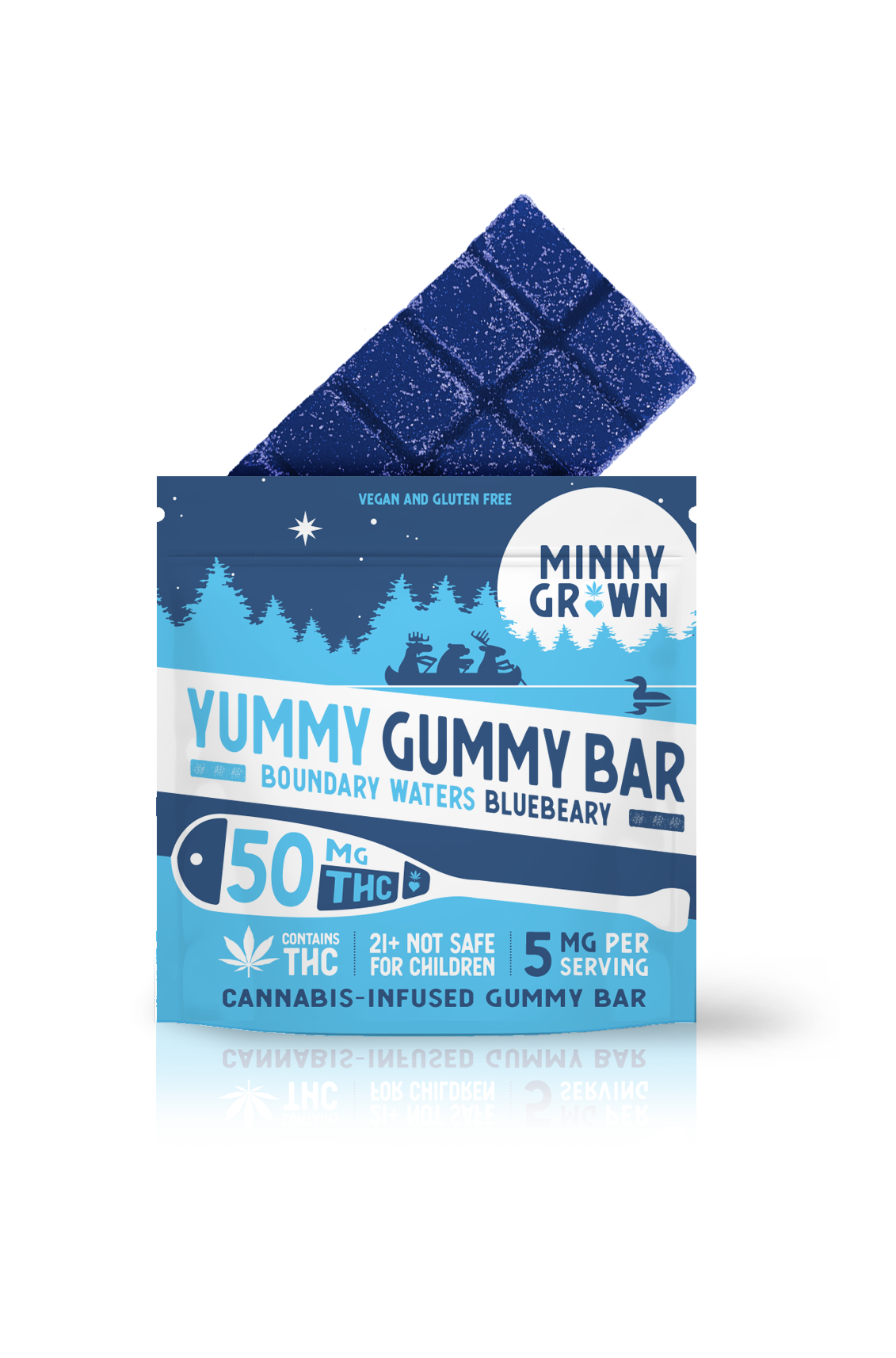 Minny Grown Yummy Gummy Bar Bluebeary