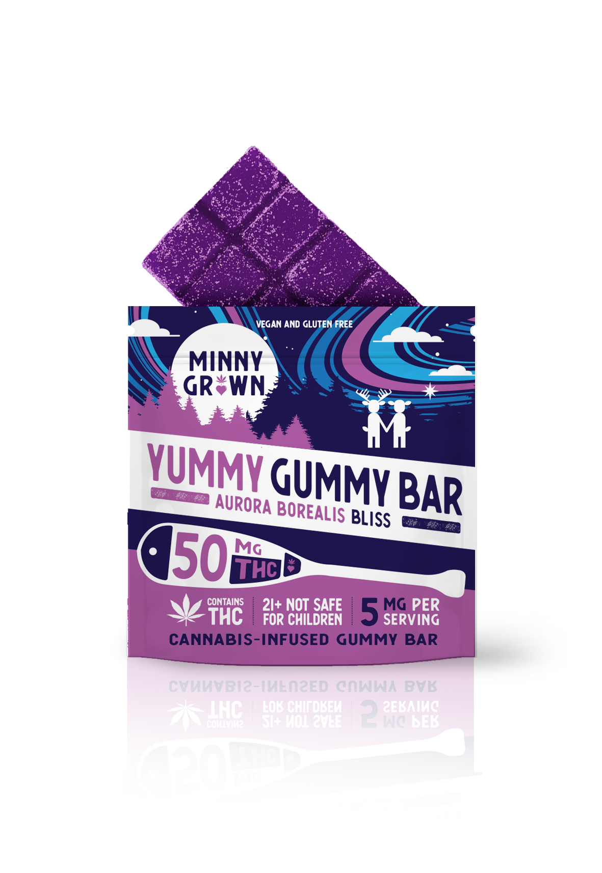 Minny Grown Yummy Gummy Bar Berry Bliss