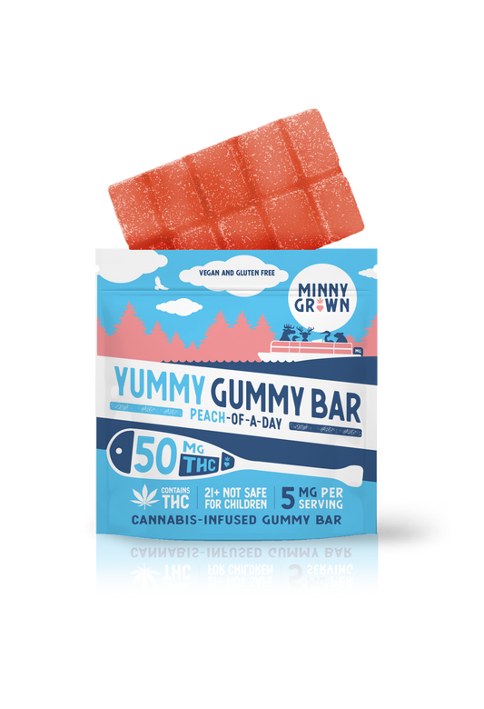 Minny Grown Yummy Gummy Bar Peach-of-a-Day