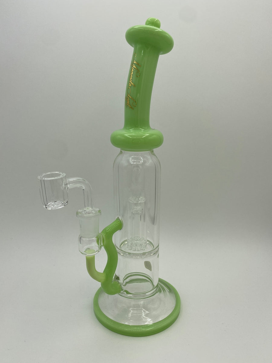 MN Legit Micro Dome Cage Color Waterpipe - Solid Green