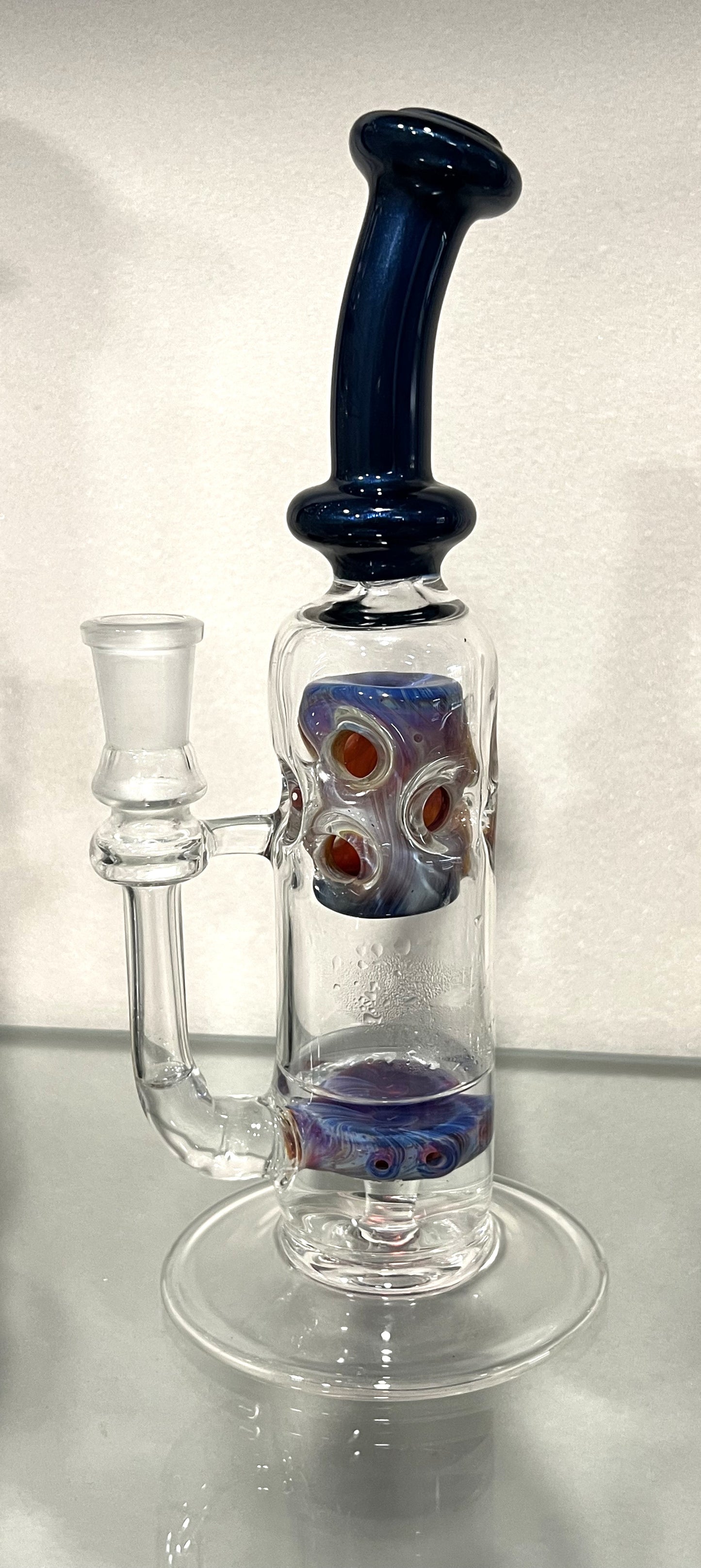 Flat Disc Perc Clear/Blue/Purple Rig