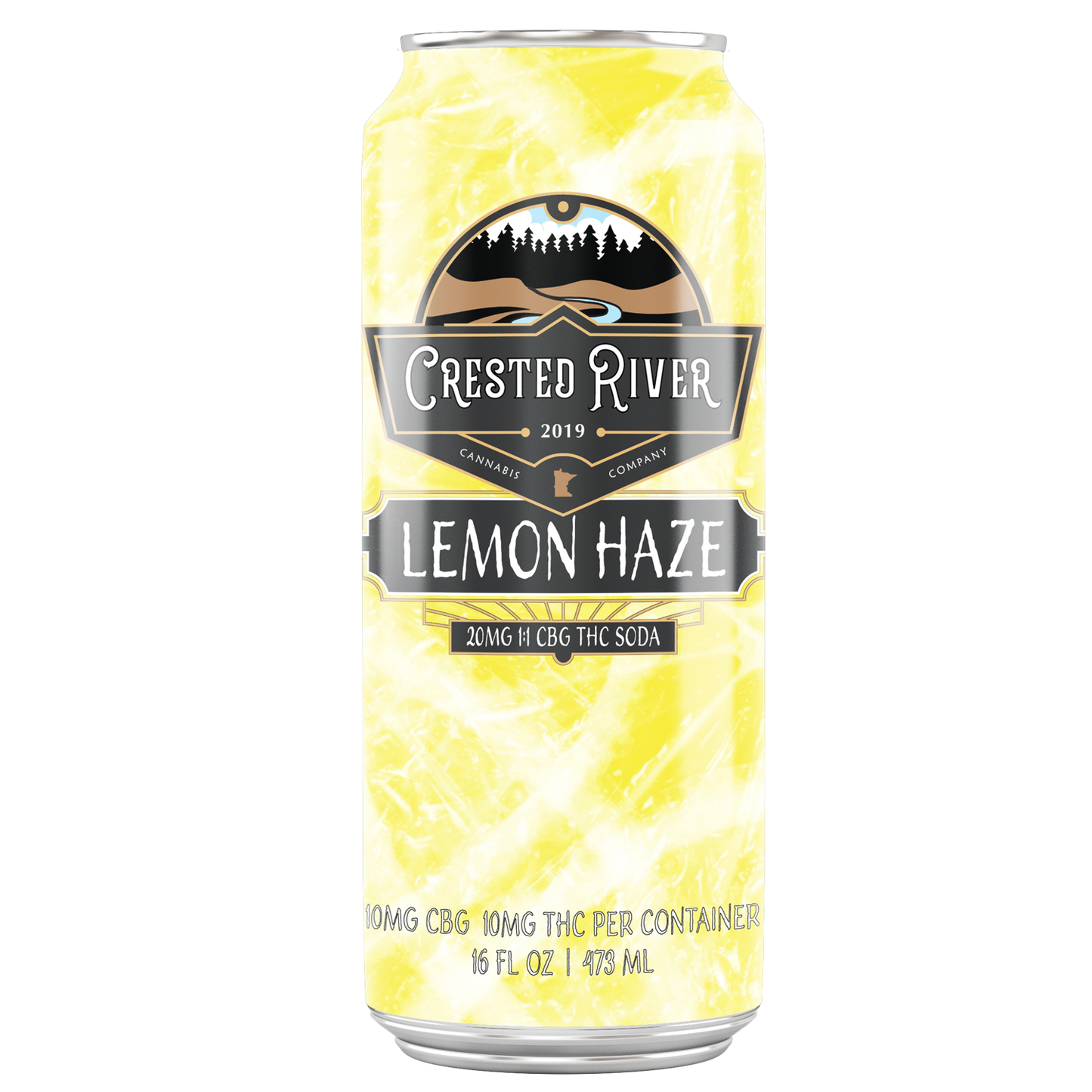 Crested River Lemon Haze Soda 4pk