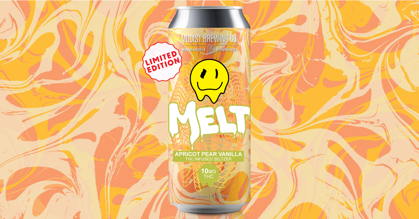 Modist Brewing MELT - Apricot Pear Vanilla 10mg THC Seltzer