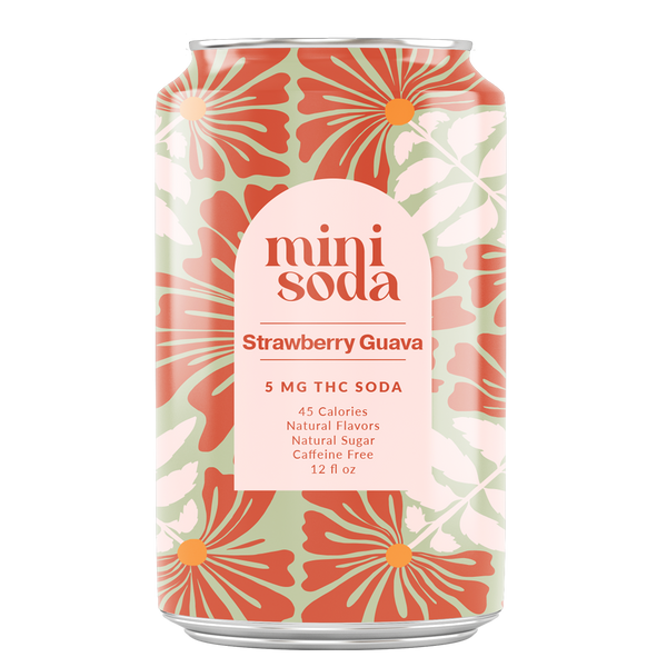 Mini Soda - Strawberry Guava 5mg THC Soda 4-pack