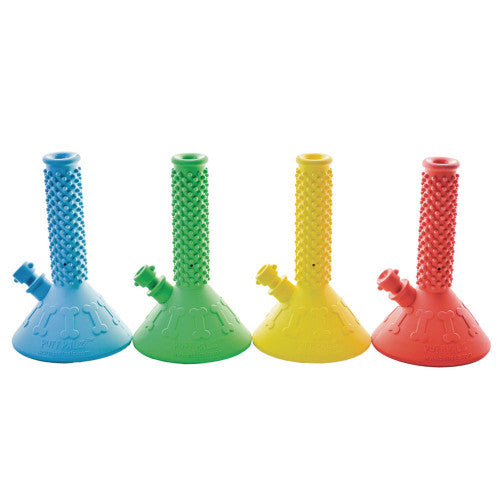 Puff Palz Beaker Buddy Pipe Dog Toy - Multiple Colors