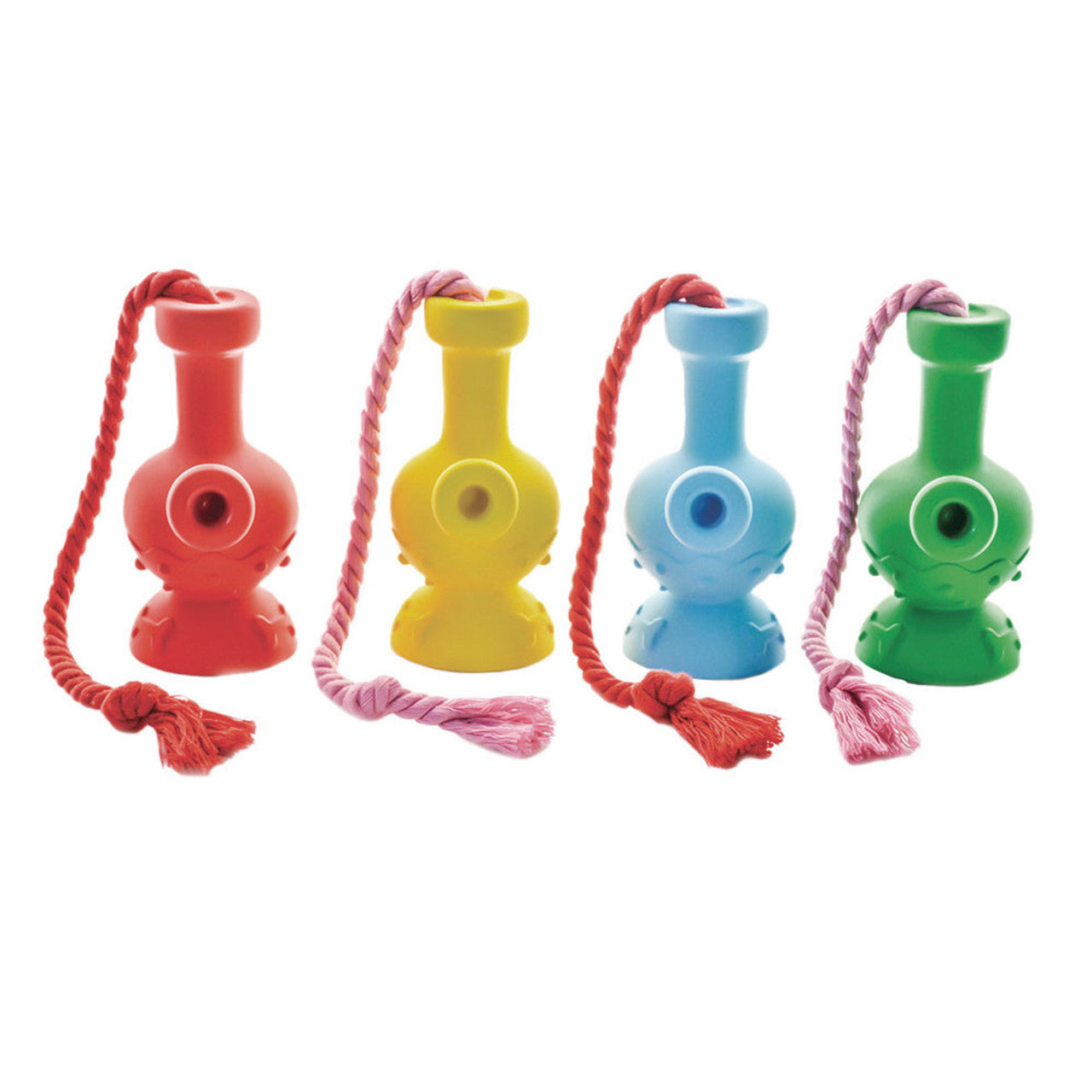 Puff Palz Tug & Toke Bubbler Dog Toy - Multiple Colors