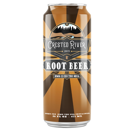 Crested River Root Beer Soda 4pk