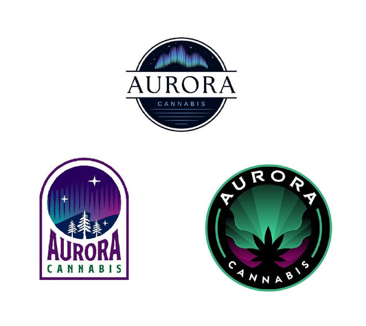 Aurora Cannabis Vinyl Logo Stickers
