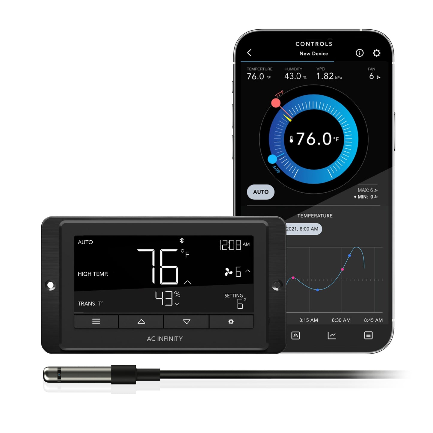 AC Infinity CONTROLLER 67, Temperature and Humidity Fan Controller