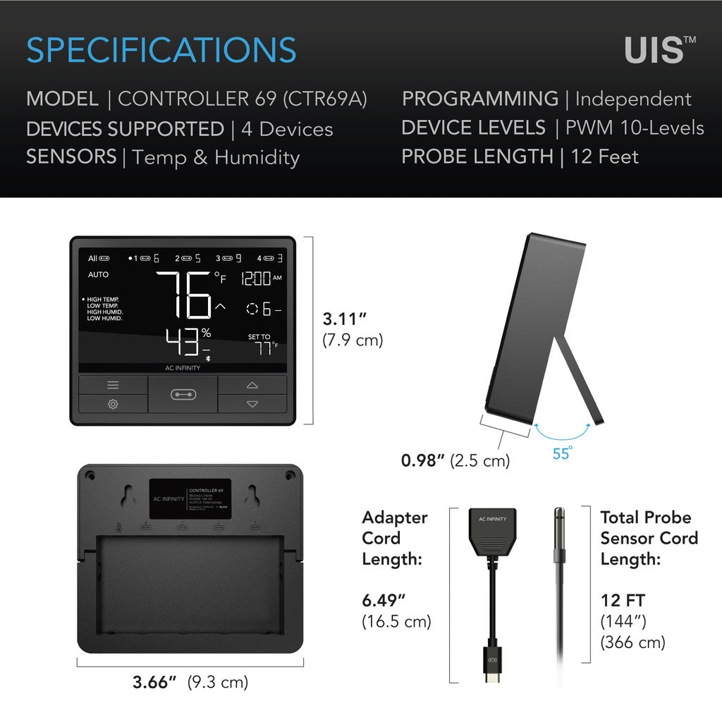 AC Infinity Controller 69 Pro - 4 Device Controller