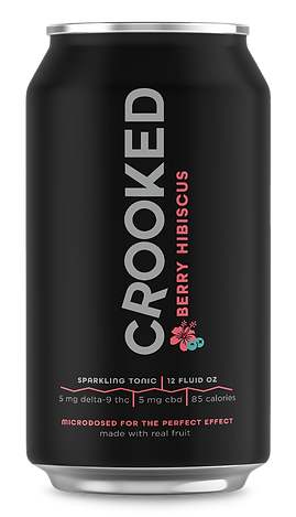 Crooked Berry Hibiscus Sparkling Tonic - 5mg