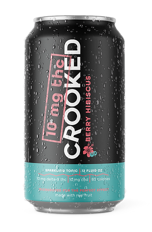 Crooked Berry Hibiscus Sparkling Tonic - 10mg