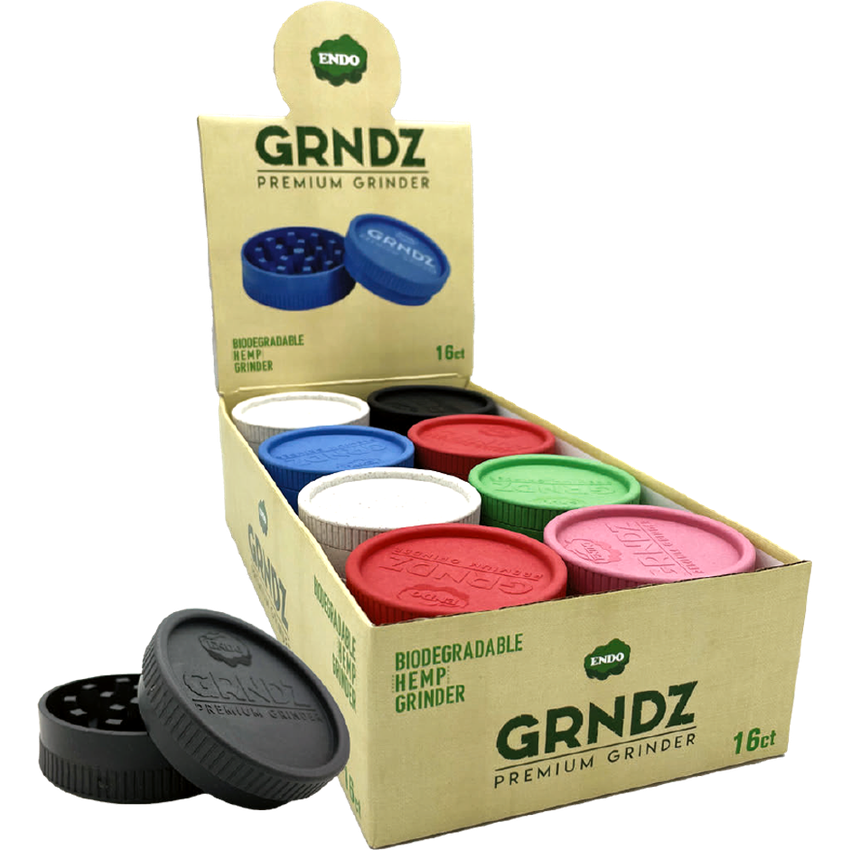 GRNDZ Biodegradable 2-piece Hemp Grinder