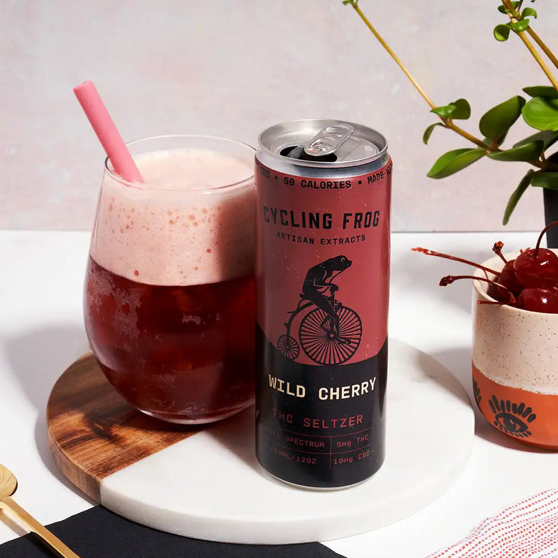 Cycling Frog THC & CBD Seltzer - Wild Cherry