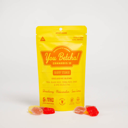 You Betcha Cannabis Co. - Day Time Gummies: Strawberry Watermelon Sour-Lime