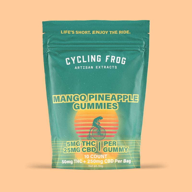 Cycling Frog Mango Pineapple Gummies