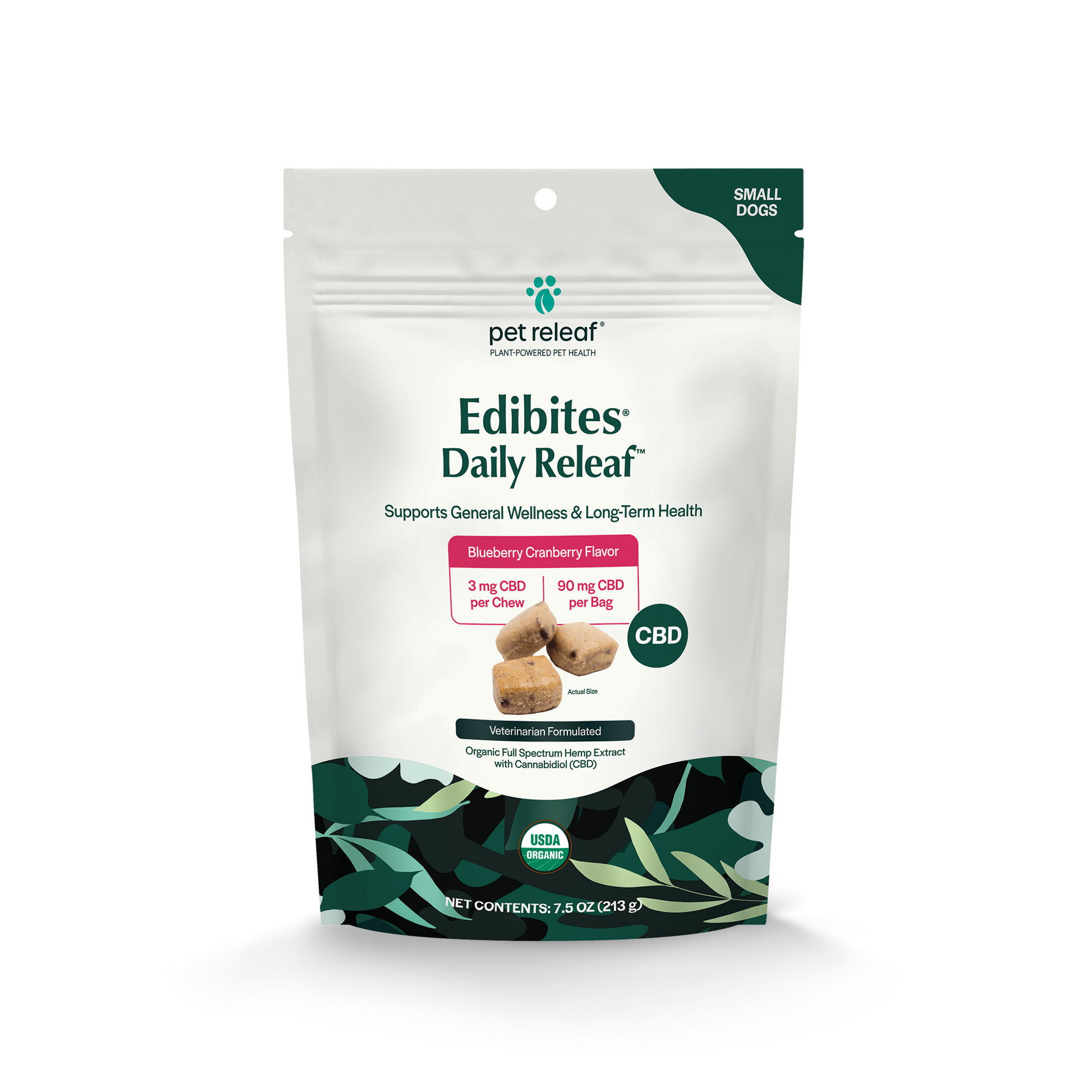 Daily Releaf CBD Edibites For Small Dogs – Blueberry Cranberry