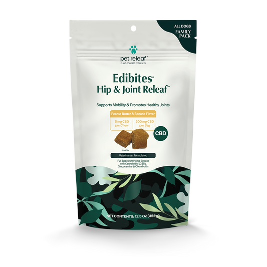 Hip & Joint Releaf CBD Edibites For Large Dogs – Peanut Butter Banana