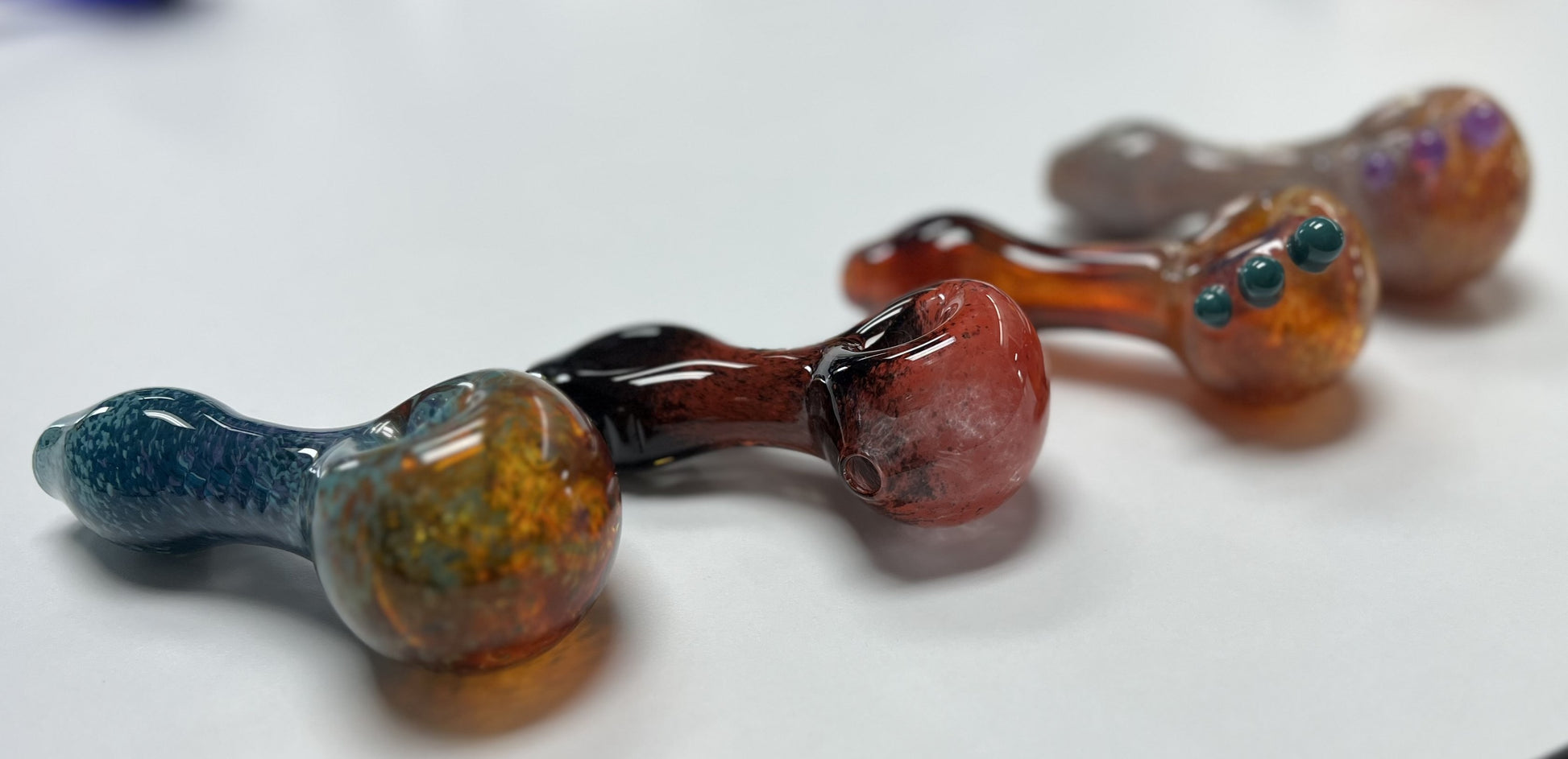 High Five Glass Spoons - Colors Vary