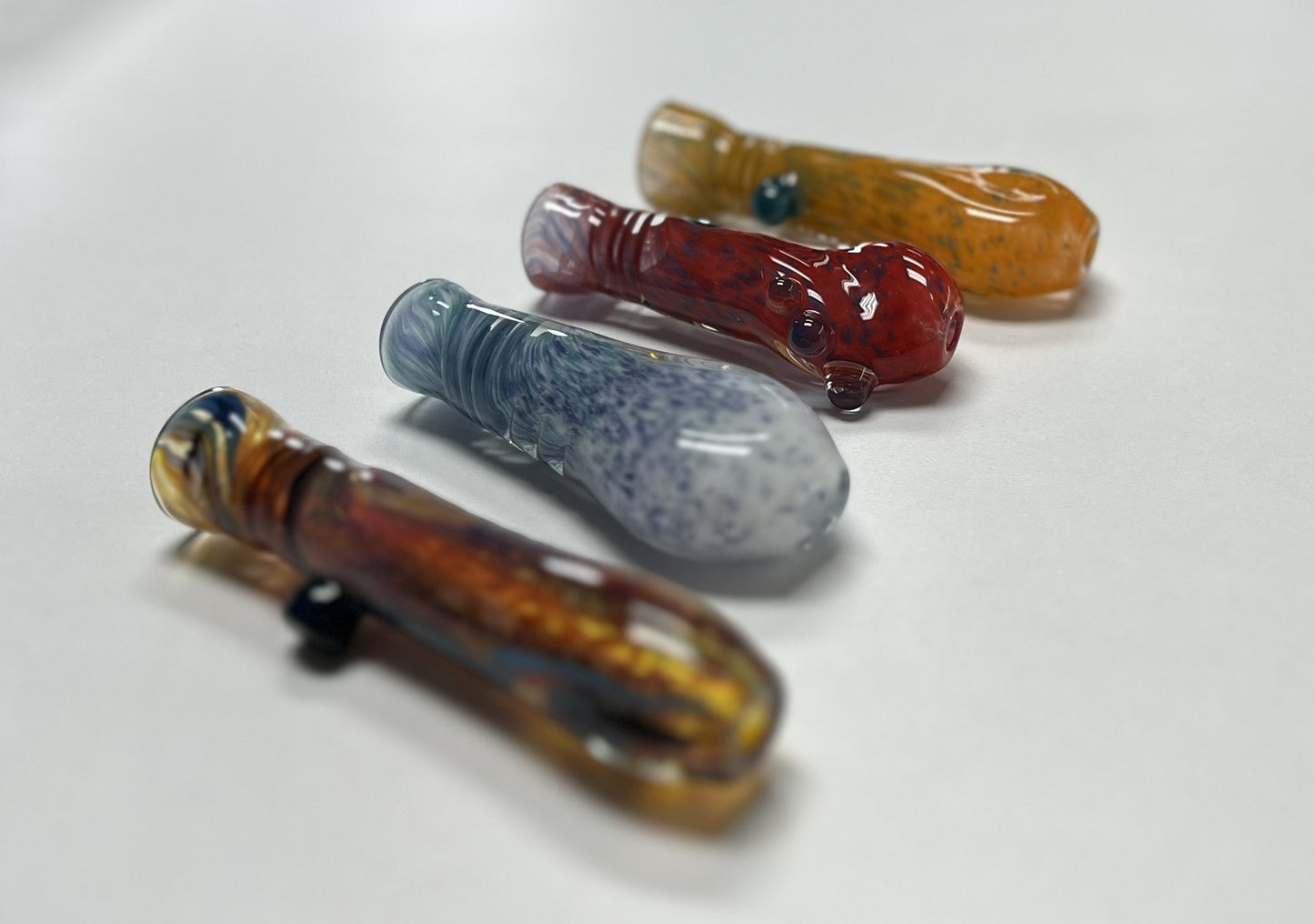 High Five Glass Chillums - Colors Vary