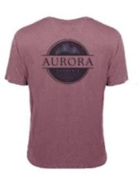 Aurora Cannabis Dye Sub T-shirt - Maroon