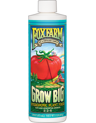 FoxFarm 1pt Grow Big Hydroponic Liquid Plant Food